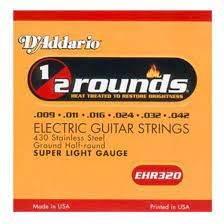 D'ADDARIO EHR320 - JEU CORDES GUITARE ELECTRIQUE 1/2 ROND SUPER LIGHT 9-42