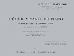 MARTENOT - L'ETUDE VIVANTE DU PIANO VOL.1