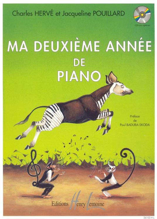 HERVE POUILLARD MA DEUXIEME ANNEE DE PIANO ED LEMOINE