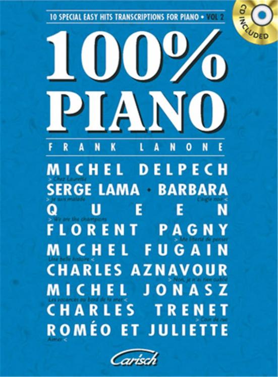 100% PIANO VOL 2 AVEC CD ED CARISH