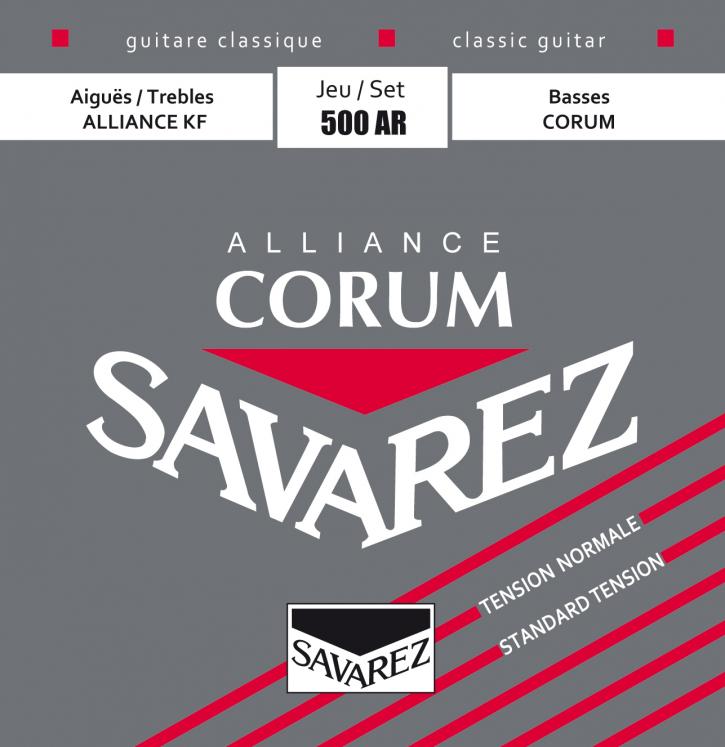 SAVAREZ 500AR - JEU CORDES GUITARE CLASSIQUE TIRANT NORMAL CORUM ALLIANCE ROUGE