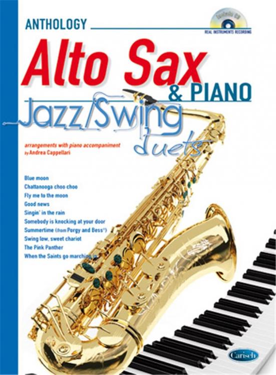 ANTHOLOGY JAZZ SWING DUETS SAXO ALTO PIANO AVEC CD