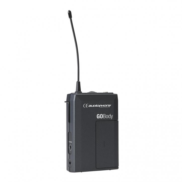 AUDIOPHONY  GO-Body-F5  Boîtier émetteur UHF à 16 fréquences sans micro – 500MHz