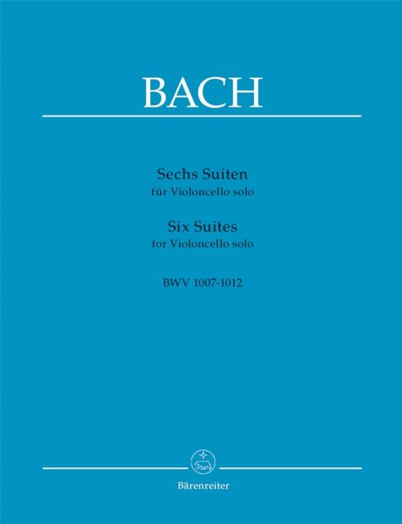 BACH 6 SUITES BWV 1007-1012 Z Arrgt August Wenzinger VIOLONCELLE SOLO ED BARENREITER