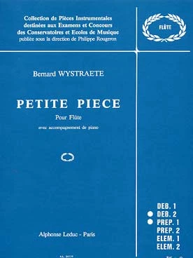 WYSTRAETE - PETITE PIECE POUR FLUTE AVEC ACCOMPAGNEMENT PIANO