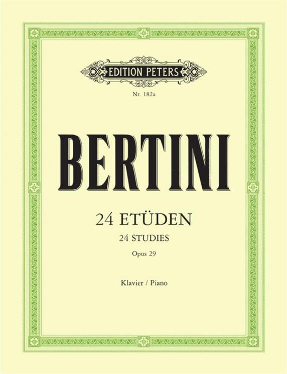 BERTINI 24 ETUDES OP29 PIANO ED PETERS