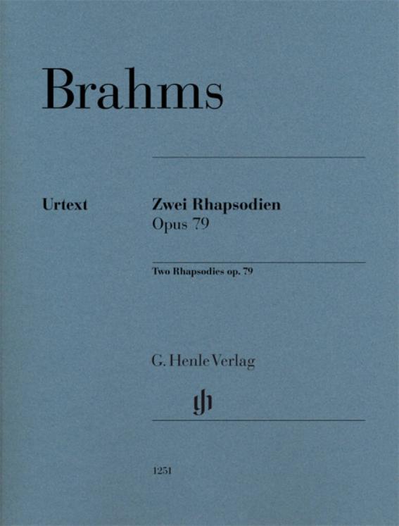 BRAHMS 2 RHAPSODIES OP79 PIANO ED HENLE VERLAG