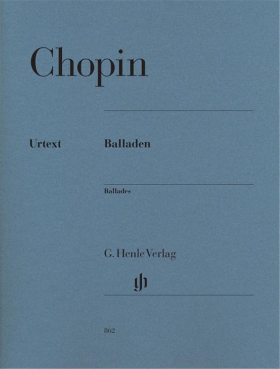 CHOPIN BALLADES PIANO ED HENLE VERLAG