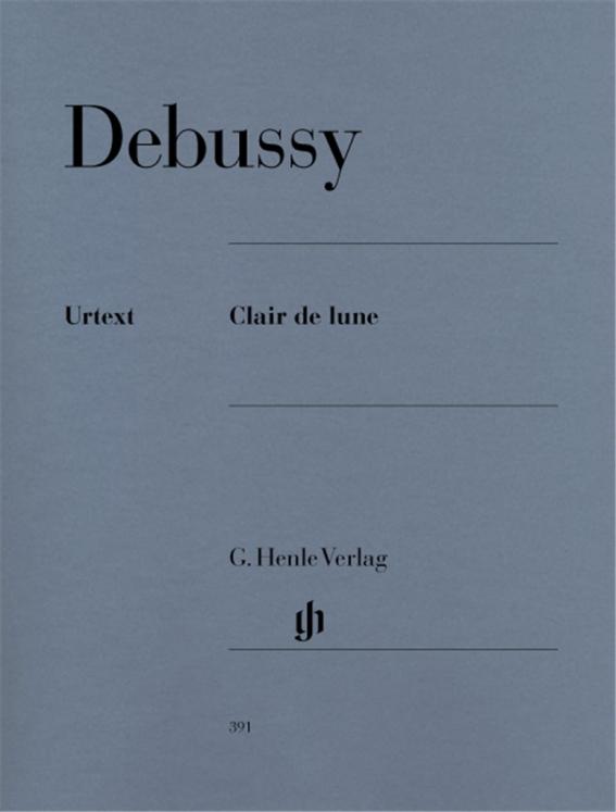 DEBUSSY CLAIR DE LUNE PIANO ED HENLE VERLAG