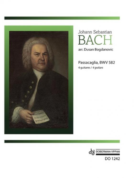 BACH PASSAGLIA BWV 582 4 GUITARES EDITIONS D'OZ