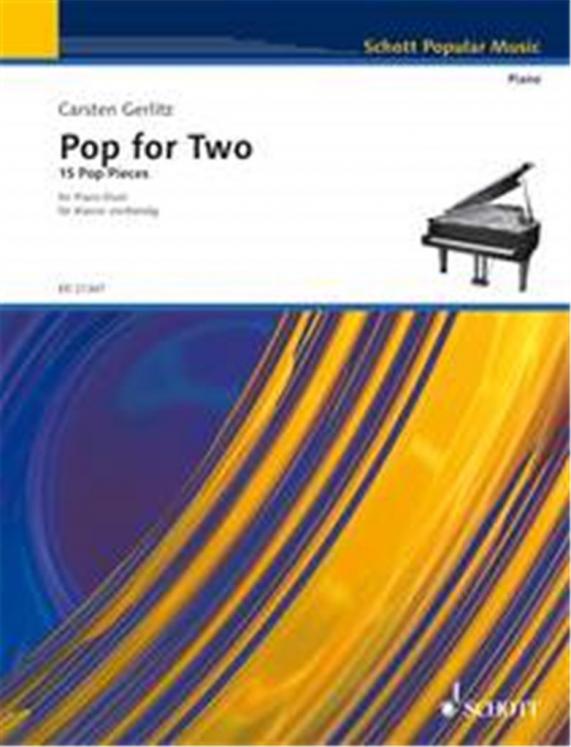 GERLITZ POP FOR TWO PIANO 4 MAINS ED SCHOTT