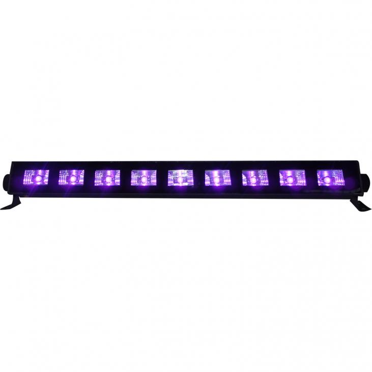 IBIZA LED-UVBAR - BARRE A LED UV 9 x 3W