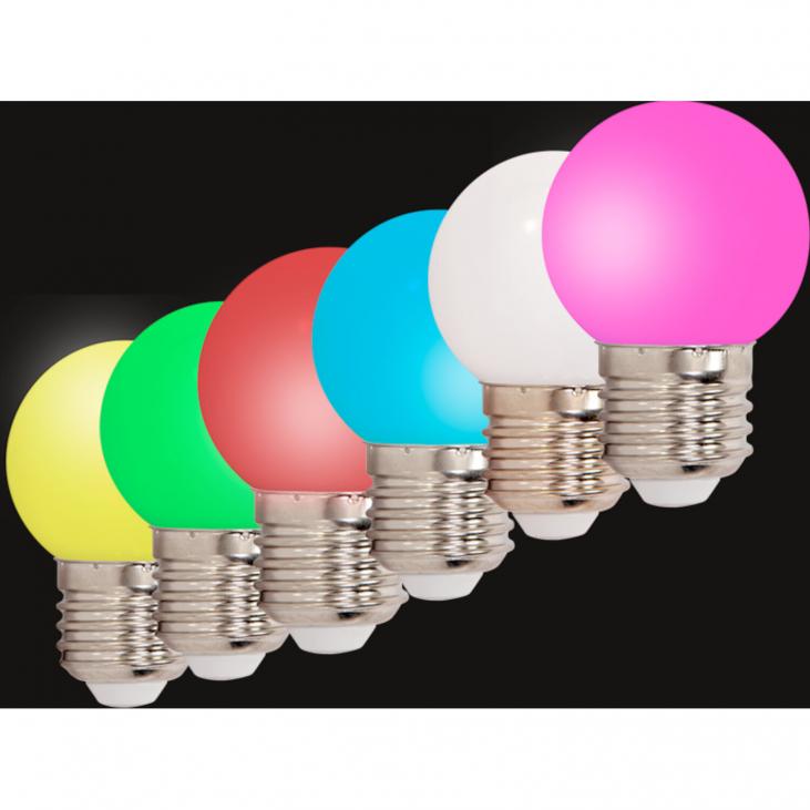 IBIZA LEDSTRING-6BULBS - Assortiment de 6 ampoules de couleur pour LEDSTRING-COLOR