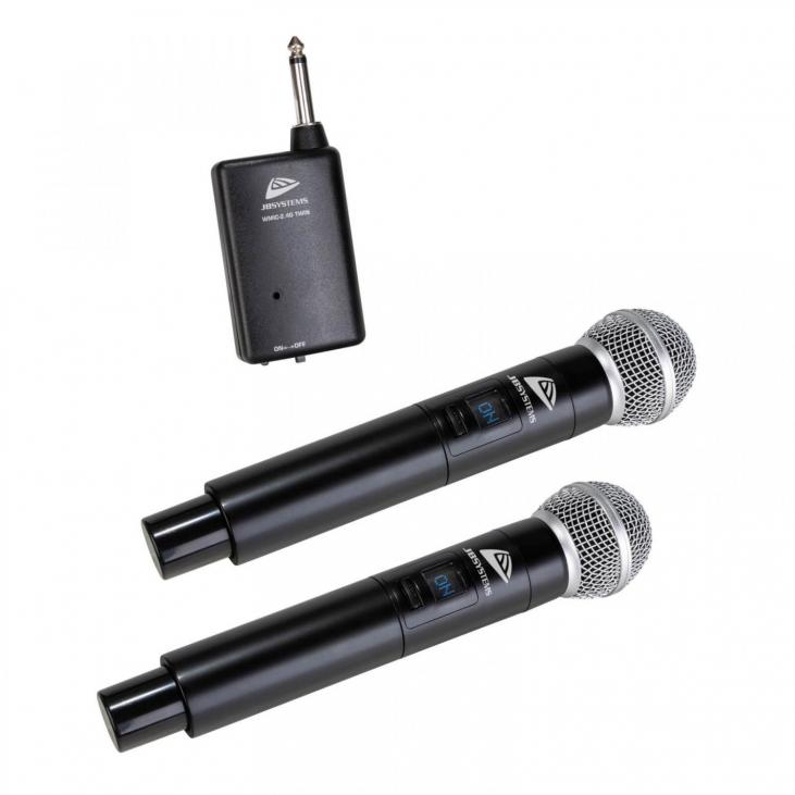 JB SYSTEMS  WMIC-2.4G TWIN - Système de microphone à main sans fil 2,4 GHz