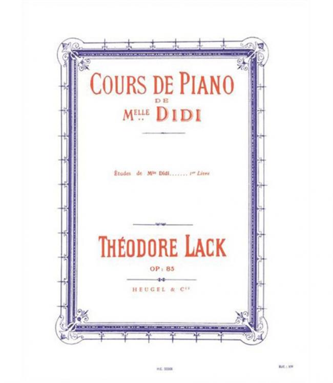 LACK ETUDES DE MELLE DIDI 1ER LIVRE PIANO ED HEUGEL