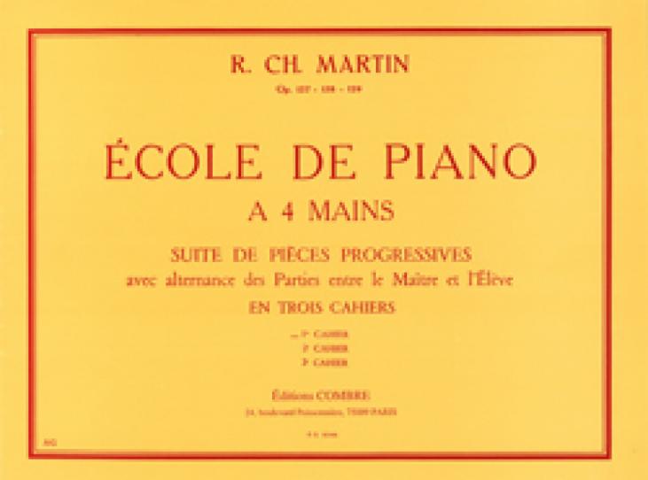 MARTIN ECOLE DU PIANO A 4 MAINS OP127 VOL 1 ED COMBRE