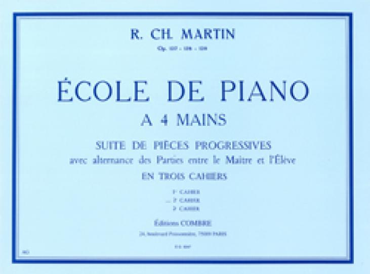 MARTIN ECOLE DU PIANO A 4 MAINS OP127 VOL 2 ED COMBRE