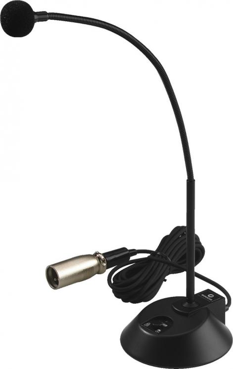 MONACOR ECM-310P - Microphone Electret sur flexible avec socle
