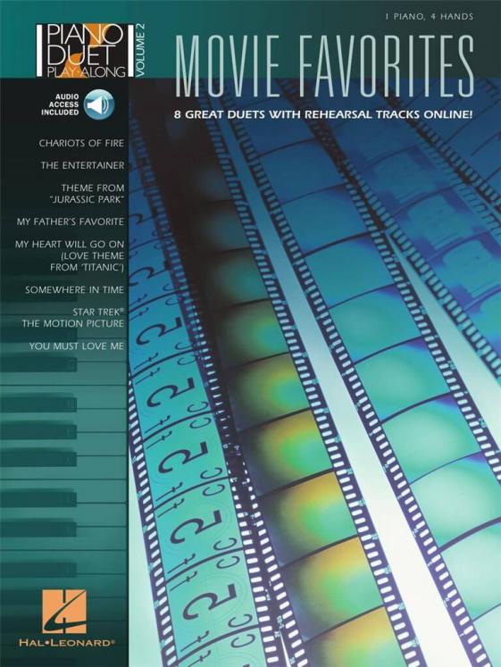 MOVIE FAVORITES 8 GREAT PIANO DUETS AVEC ACCES AUDIO (PIANO 4 MAINS)