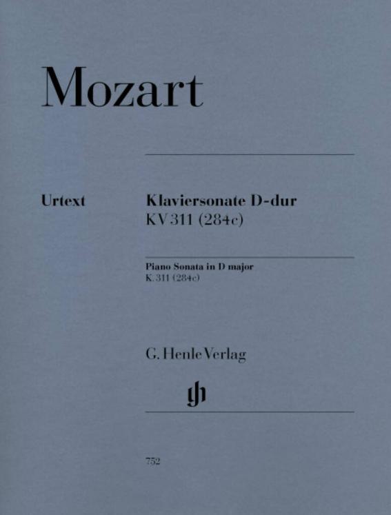 MOZART SONATE EN RE MAJEUR KV311 PIANO ED HENLE VERLAG