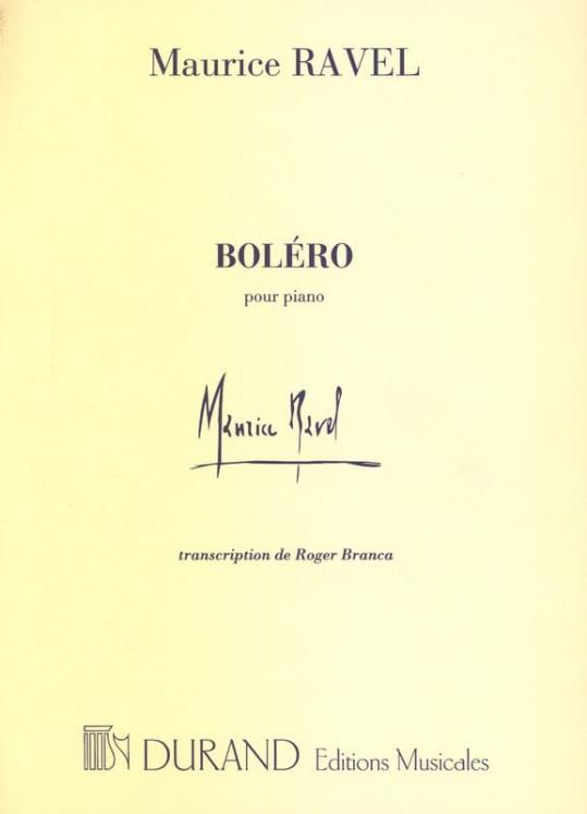 RAVEL BOLERO PIANO ED DURAND