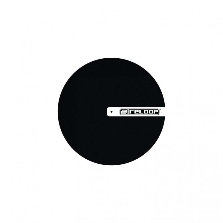 RELOOP SLIPMAT LOGO - Feutrine pour platine vinyle noir