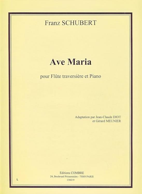 SCHUBERT - AVE MARIA POUR FLUTE TRAVERSIERE ET PIANO