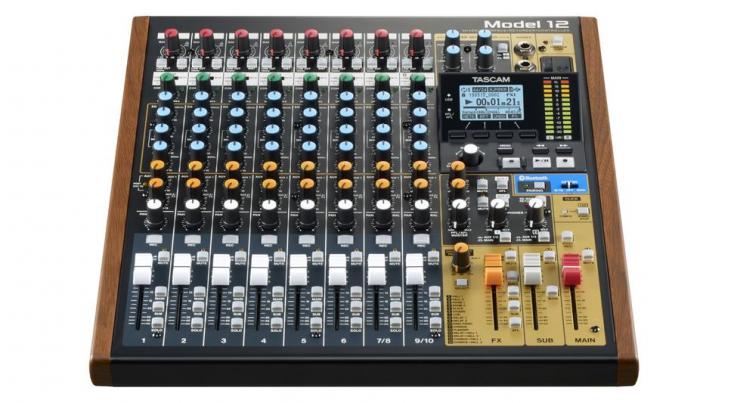 TASCAM MODEL12 - Console de mixage analogique 10 voies et enregistreur 12 canaux sur carte SD