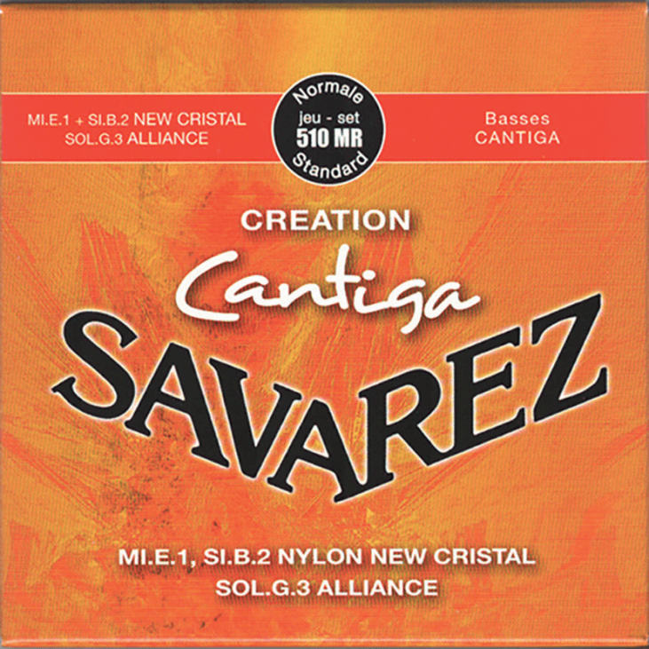 SAVAREZ 510MR - JEU CORDES GUITARE CLASSIQUE CREATION CANTIGA TENSION NORMALE