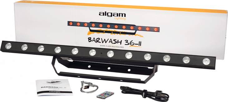 ALGAM LIGHTING BARWASH36-II - BARRE PROJECTEURS À LEDS WASH 12 X 3 WATTS RGB