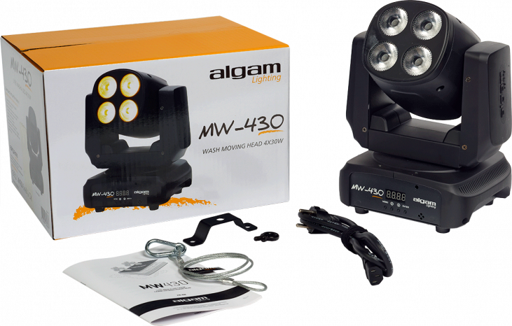 ALGAM LIGHTING MW430 - LYRE WASH LED 4 X 30W RGBW