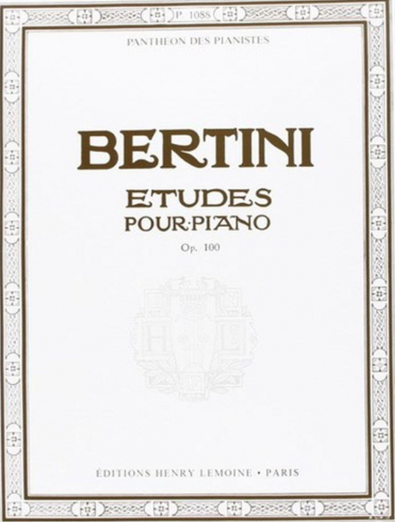 BERTINI - ETUDES POUR PIANO OP100 ED LEMOINE