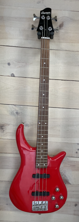CRUISER CSR-22A - Guitare basse rouge 4 cordes