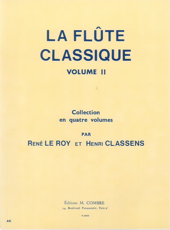 LEROY/CLASSENS - LA FLUTE CLASSIQUE - RECUEIL 2