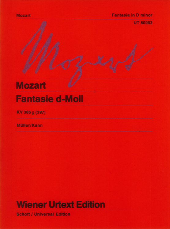 MOZART - FANTASIE d-Moll KV 385g (397) PIANO ED WIENER URTEXT