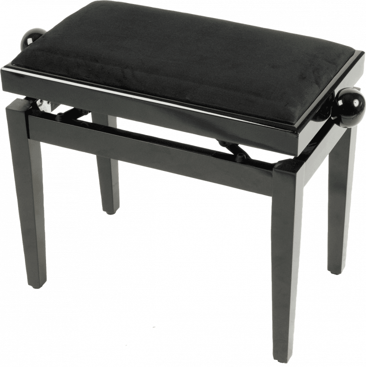 QUIKLOK PB010BK - Banquette piano H480 - 570 mm. Noir brillant.
