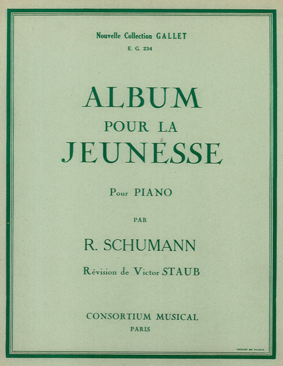 SCHUMANN - ALBUM POUR LA JEUNESSE POUR PIANO