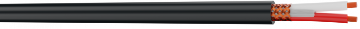 VIPER - Câble microphone audio symétrique analogique âme multibrins 0.22 mm² blindé par tresse - gaine extérieure PVC noir Ø5,00mm