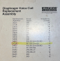 ALTEC 34726 - Diaphragme de remplacement d'origine pour moteur 807, 808, 904,908 8 ohms